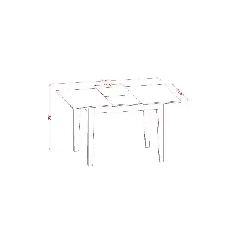 Sedie da pranzo rettangolari in lino HomeStock con finitura mogano