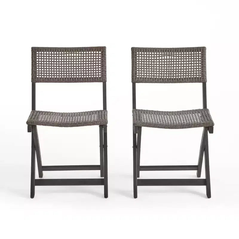 Sedie Bistro MAYEERTY con Struttura in Metallo Design Compatto per Interni Esterni Bar Bistrot