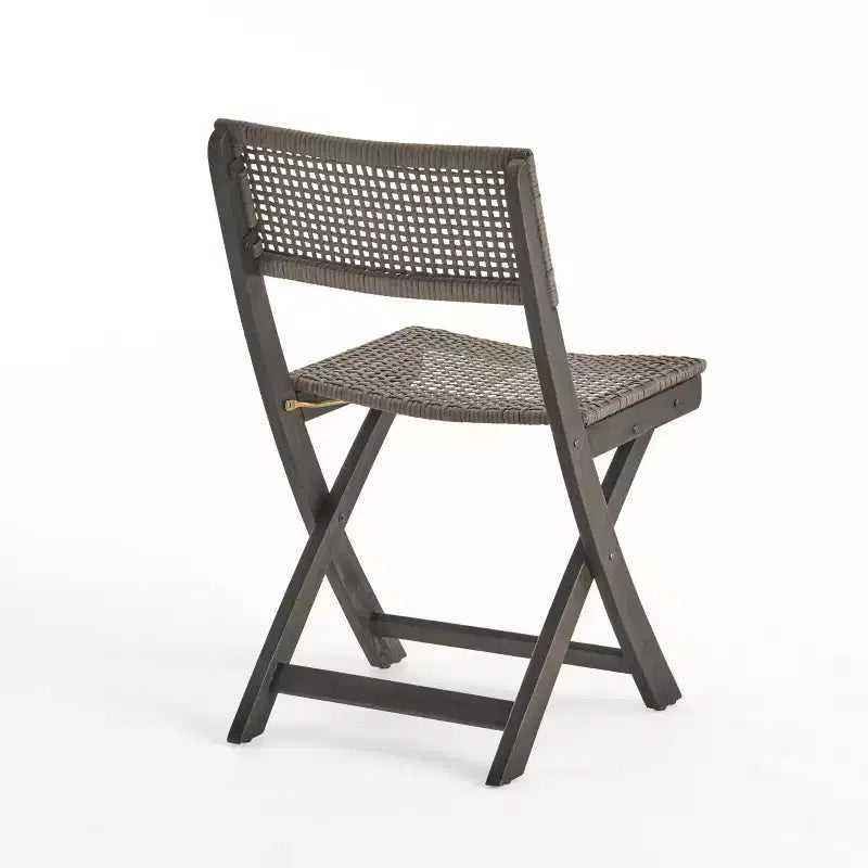 Sedie Bistro MAYEERTY con Struttura in Metallo Design Compatto per Interni Esterni Bar Bistrot