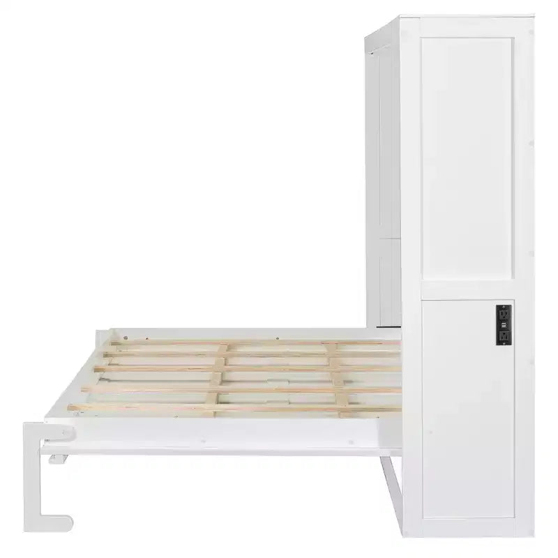 Letto a scomparsa in legno GDFStudio con porte di ricarica