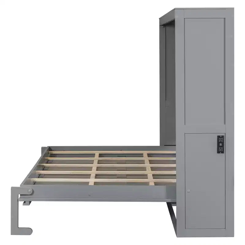 Letto a scomparsa in legno GDFStudio con porte di ricarica