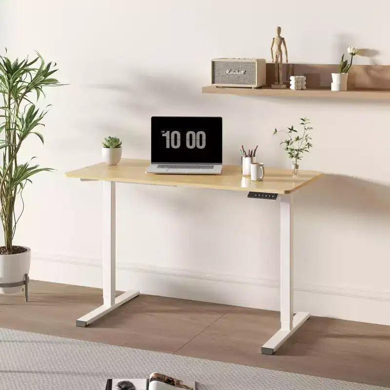 Scrivania Elettrica Regolabile in Altezza, Pezzo Unico, Scrivania per Ufficio Domestico, Postazione di Lavoro per Computer, Scrivania Sit-Stand