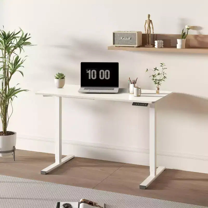 Scrivania Elettrica Regolabile in Altezza, Pezzo Unico, Scrivania per Ufficio Domestico, Postazione di Lavoro per Computer, Scrivania Sit-Stand