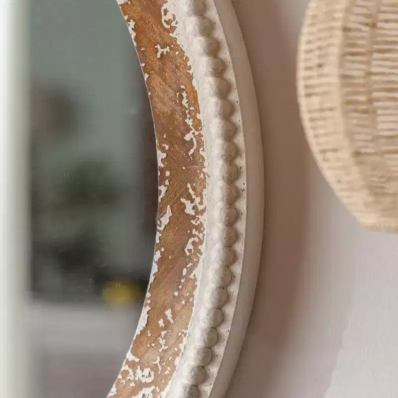 Specchio da parete piatto in legno Maxax