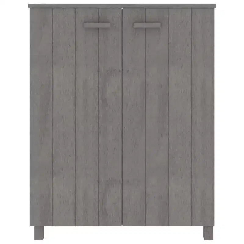 33.5x15.7x42.5 Scarpiera in Legno di Pino-Grigio Chiaro