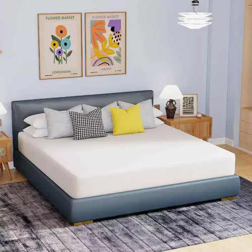 Materasso 6 Pollici in Memory Foam con Carboni Attivi di Bambù, Materasso di Media Durezza Certificato CertiPUR-US