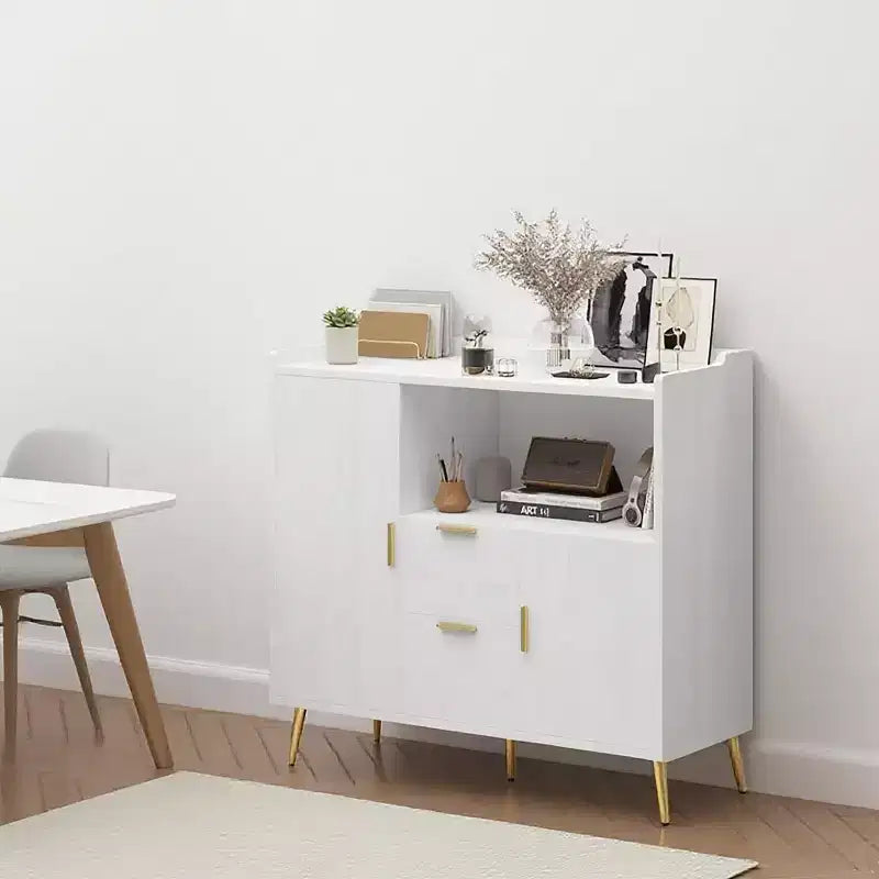 Mobile microonde da cucina da 100 cm, credenza stile rustico con contenitori e cassetti