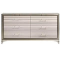 HomeStock 20.87 in.H MDF Horizontal Dressers with 3 - Drawers in White Finish